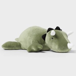 Green Dinosaur Weighted Plush Throw Pillow - Pillowfort